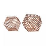 Product Image 1 for Copper Metallic Wire Dodecahedron from Elk Home