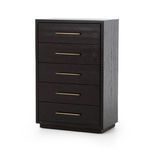Product Image 5 for Suki Tall Boy Burnished Black Wooden Dresser from Four Hands