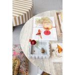 Product Image 3 for Square Mélange Scalloped Marble Tray, Grey from Creative Co-Op