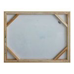 Back of Gaia painting showing wooden stretcher frame and canvas backing
