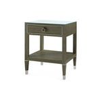 Product Image 1 for Morris 1-Drawer Side Table with Glass Top Deep Olive from Villa & House