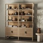 Product Image 11 for Caprice Wide Wooden Bookshelf - Natural Mango from Four Hands