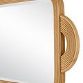 Close-up detail showing the layered texture and circular pattern of natural rattan loops