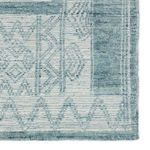 Product Image 5 for Cirus Hand-Knotted Geometric Blue/ Ivory Rug from Jaipur 