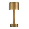 Full front view of the lamp against a white background showing sleek modern design