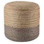 Product Image 1 for Oliana Ombre Taupe/ Beige Cylinder Pouf from Jaipur 
