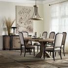 Product Image 3 for Corsica Dark Upholstered Arm Chair-Set of Two from Hooker Furniture