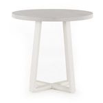 reversed angle focusing on the sturdy white metal base and intersecting supports