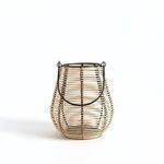 Product Image 1 for Natural Lantern Iron & Bamboo Dia 7" from BIDKHome