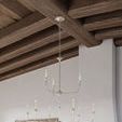 Product Image 8 for Nottaway Linear Champagne Chandelier from Currey & Company