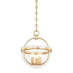 Product Image 1 for Malloy 3-Light Lantern - Vintage Gold Leaf from Hudson Valley