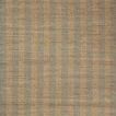 Handwoven area rug with natural jute and cotton fibers in beige with soft blue vertical stripes