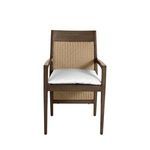 Product Image 22 for Savannah Aluminum Oak/Raffia Arm Chair from Summer Classics