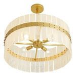 Product Image 2 for Sinclair Antique Gold Brass Steel Chandelier from Arteriors