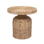 Product Image 1 for Natural Seagrass Pedestal Drum Table from Creative Co-Op
