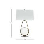 Product Image 2 for Emerald Ceramic Antique Brass Table Lamp from Gabby