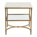 Product Image 5 for Evelyn End Table with Glass Storage Shelf from Creative Co-Op