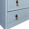 Product Image 3 for Two Drawer, Open Shelf Side Table With Fluted Drawer Fronts In Matte from Worlds Away