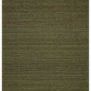 Lily Green Rug in earthy green tone with hand-woven texture and subtle braided pattern in rectangular shape