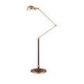 Libretto Floor Lamp from side showing straightened arm and lamp head bezel