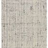 Handwoven Scandinavian solid rug in cream and light gray with mixed tweed texture, 5 by 8 feet
