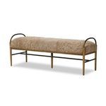 Product Image 2 for Demi Taupe Shearling Accent Bench from Four Hands