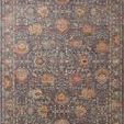 Giada Grey / Multi Rug with intricate traditional motifs in muted grey, rust, and beige tones