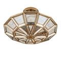 Product Image 7 for Valentina Brass and Mirror Semi-Flush Mount from Currey & Company