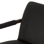 Product Image 3 for Markia Brickhouse Black Leather Accent Chair from Four Hands