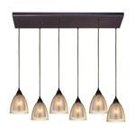 Product Image 1 for Layers 6 Light Pendant In Oil Rubbed Bronze from Elk Lighting