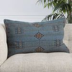 Tanant Tribal Dark Blue/ Gold Lumbar Pillow image 9