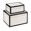 Elegant product photo of closed nesting box set highlighting edges