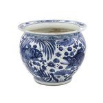 Product Image 1 for Blue & White Porcelain Arhat Fish Planter from Legend of Asia