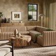 Product Image 12 for Augustine 105" 3-Piece Leather Palermo Drift Sectional from Four Hands