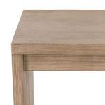 Close-up of top and corner edge showcasing the fine wood grain and natural color variations