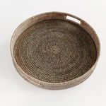 Product Image 2 for Burma Rattan Round Serving Tray from Napa Home And Garden