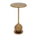 Full front view of gold Carillon Aluminum Accent Table similar to first image