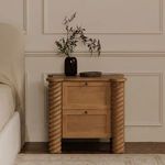 Product Image 10 for Treccia 2 Drawer Nightstand Oak from Moe's