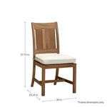 Product Image 6 for Croquet Teak Outdoor Natural Teak Side Chair from Summer Classics