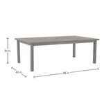Product Image 6 for Club Aluminum Rectangular Dining Table from Summer Classics