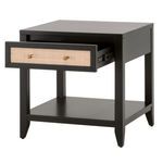 Product Image 4 for Holland Brushed Black Acacia 1-Drawer Side Table from Essentials for Living