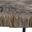 Product Image 2 for Large Cross Base Petrified Top Side Table from Noir