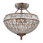 Product Image 1 for Empire Collection 6 Light Semi Flush In Mocha from Elk Lighting