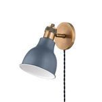Product Image 1 for Makin 1 Light Matte Blue Wall Sconce from Troy Lighting