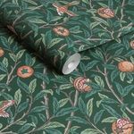 Product Image 4 for William Morris Bird & Pomegranate Wallpaper from Graham & Brown