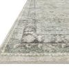 Close-up of Rosette rug edge showing plush texture and detailed border