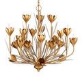 Hortensia Chandelier straight-on view on white background showing full shape and details