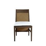 Product Image 14 for Savannah Aluminum Oak/Raffia Extended Back Side Chair from Summer Classics