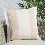 Product Image 3 for Parque Indoor/ Outdoor Tan/ Ivory Striped Pillow from Jaipur 
