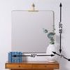 Faith Square Wall Mirror with measurements overlay showing 40 inches wide and 48.25 inches from base to top of wall mount